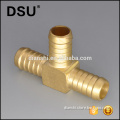 Brass Hose Splicer Fitting, Hose Barb Tee T Union Fitting